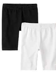 Girls Bike Shorts 2-Pack
