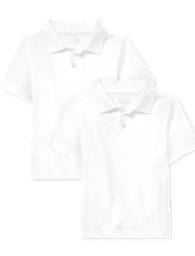 Baby And Toddler Uniform Pique Polo 2-Pack