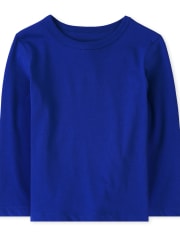 Camiseta básica con capas de uniforme para bebés y niños pequeños, paquete de 4