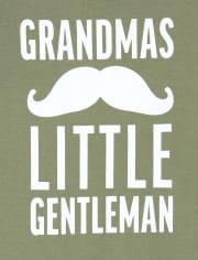 Body graphique Grandma's Gentleman pour bébé garçon