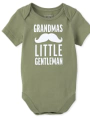 Body graphique Grandma's Gentleman pour bébé garçon