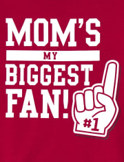 Baby Boys Mom's My Biggest Fan Graphic Bodysuit