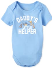 Baby Boys Daddy's Helper Graphic Bodysuit
