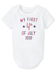 Body gráfico unisex para bebé Americana First 4 de julio de 2020