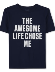 Boys Awesome Life Graphic Tee