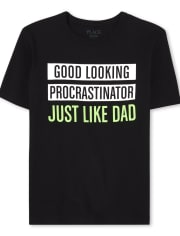 Boys Just Like Dad Graphic Tee