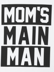 Boys Mom's Man Graphic Tee