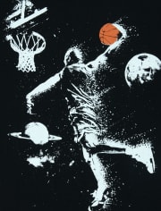 Boys Space Basketball Graphic Tee