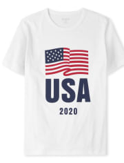 Mens Matching Family Americana Flag 2020 Graphic Tee