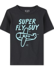 Baby And Toddler Boys Fly Guy Graphic Tee