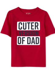 Camiseta con estampado de papá para bebés y niños pequeños