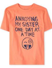 Camiseta estampada Boys Annoying My Sister