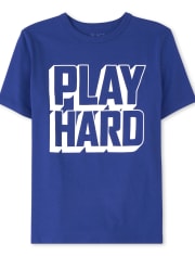 Camiseta estampada Boys Play Hard