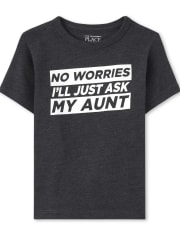 Baby And Toddler Boys Aunt Graphic Tee