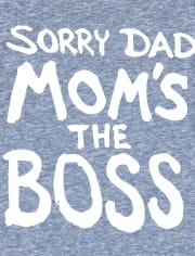 Baby And Toddler Boys Mom's The Boss Graphic Tee