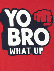 Camiseta con gráfico Yo Bro para niños