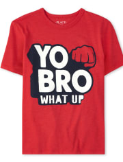 Boys Yo Bro Graphic Tee