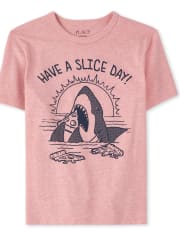 Boys Pizza Shark Graphic Tee