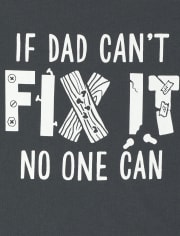 Camiseta estampada Dad Fix It para bebés y niños pequeños