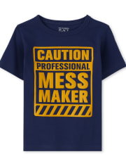 Baby And Toddler Boys Mess Maker Graphic Tee