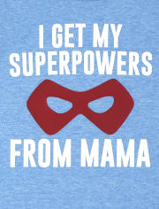 Baby And Toddler Boys Mama Superpower Graphic Tee