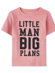 Camiseta estampada Little Man para bebés y niños pequeños