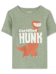 Camiseta con gráfico Dino Hunk para bebés y niños pequeños