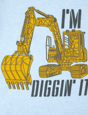 Baby And Toddler Boys Diggin It Graphic Tee