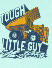 T Shirt Graphique A Manches Courtes Pour Bebe Et Tout Petit Garcon Tough Little Guy The Children S Place