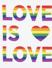 Unisex Kids Matching Family Rainbow Love Graphic Tee