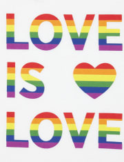 Unisex Adult Matching Family Rainbow Love Graphic Tee