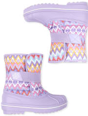 Botas de nieve Chevron para niñas