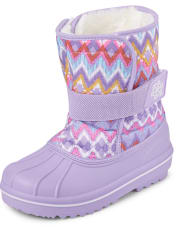 Botas de nieve Chevron para niñas