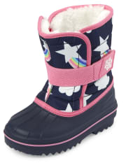 Toddler Girls Rainbow Snow Boots
