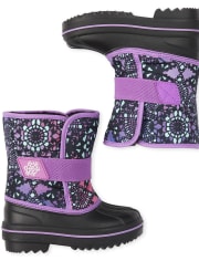 Toddler Girls Print Snow Boots