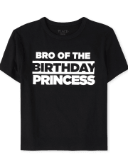 Camiseta gráfica de cumpleaños familiar a juego para niños