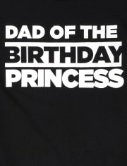 Mens Matching Family Short Sleeve 'Dad Of The Birthday Princess' Graphic  Tee | The Children's Place - BLACK