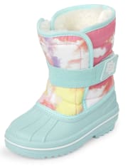 Toddler Girls Tie Dye Snow Boots