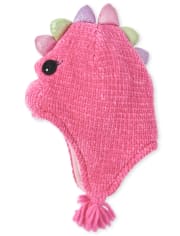 Toddler Girls Dino Hat And Mittens Set