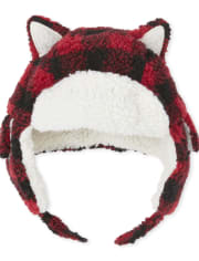 Toddler Girls Matching Family Buffalo Plaid Trapper Hat