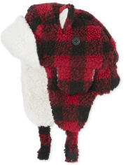 Toddler Girls Matching Family Buffalo Plaid Trapper Hat