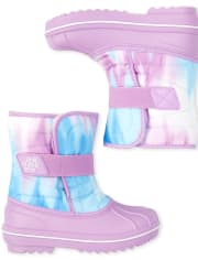 Botas de nieve con efecto tie-dye para niñas