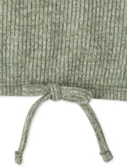 Girls Tie Front Lightweight Sweater Top