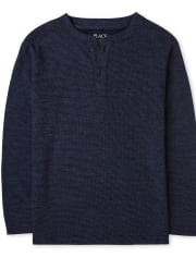 Camiseta térmica Henley para niño