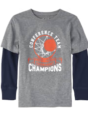 Boys Graphic Thermal 2 In 1 Top