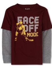 Boys Graphic Thermal 2 In 1 Top