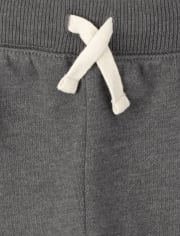 Boys Active Zip Fleece Jogger Pants