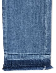 Girls Let Down Hem Denim Super Skinny Jeans