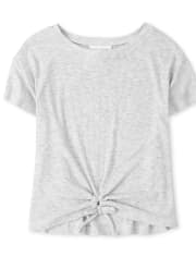 Haut cintré noué sur le devant pour fille