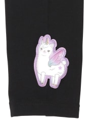 Leggings Niña Lenticular Llama Forro Polar
